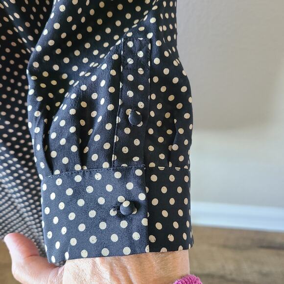 Joie Polka Dot Silk Modele Women's Dress Size Small‎ Classic Preppy Timeless - Picture 8 of 14